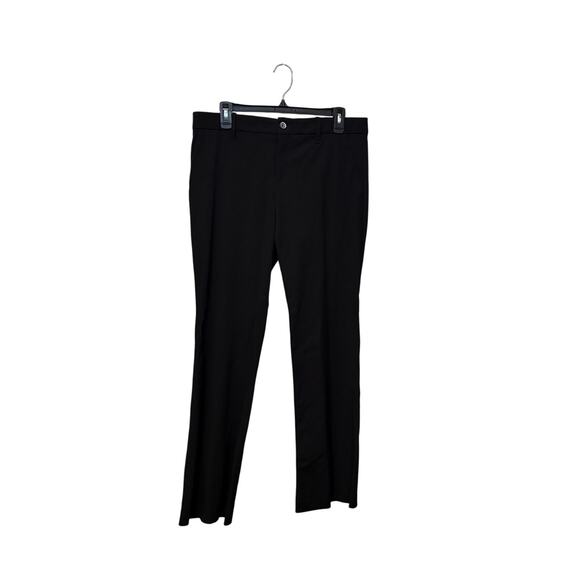 Gucci Black Wool Silk Flat Straight Trouser Pants Size 44 - Picture 1 of 10